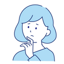 質問をしている女性のイラスト